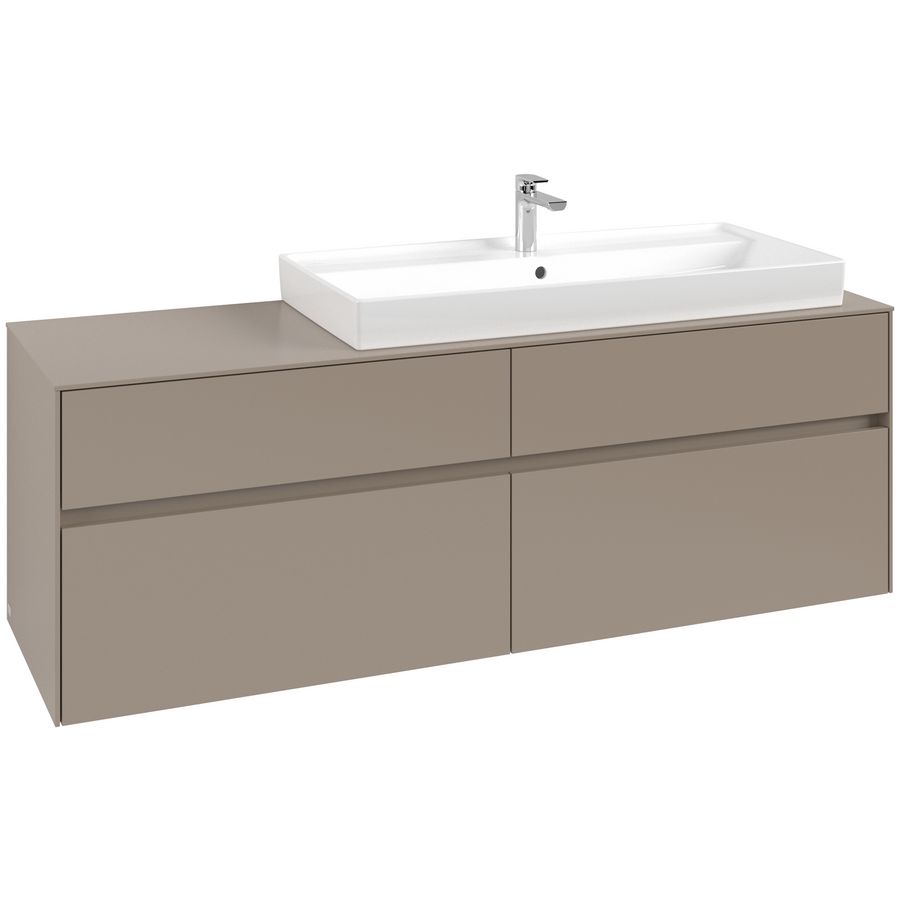 Wastafelonderkast Collaro 1600x548x500mm Taupe C030B0VM