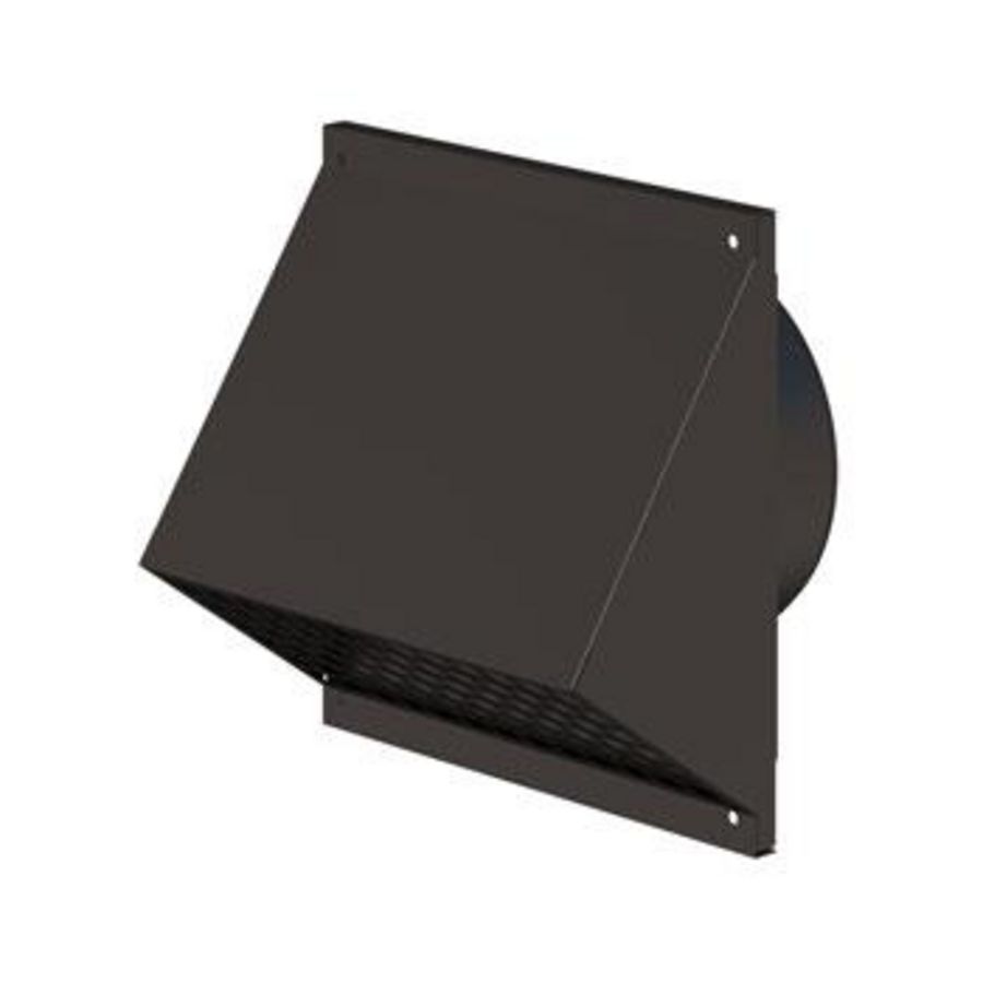 Toevoer-gevelkap Aerfoam HR-WTW metaal 150mm zwart