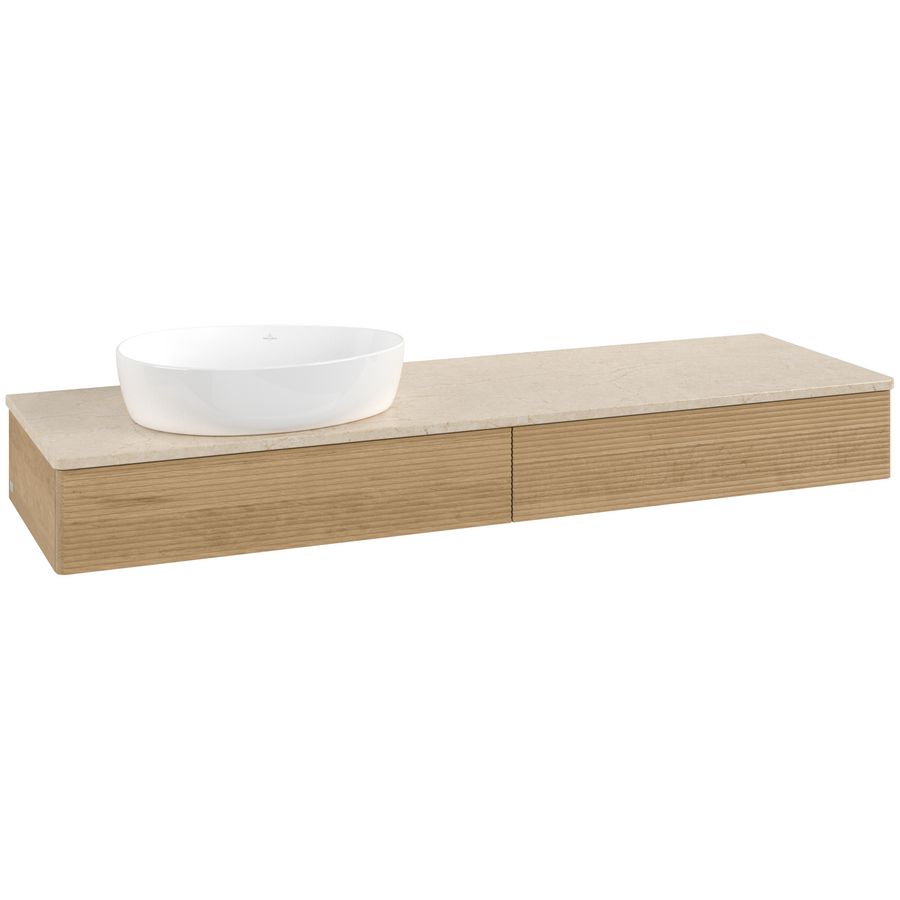 Wastafelonderkast Antao 1600x190x500mm Honey Oak L15113HN