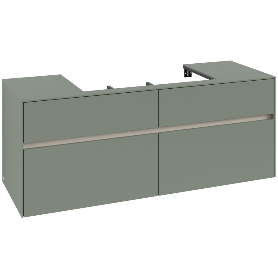 Wastafelonderkast Collaro 1400x548x500mm Soft Green C088B0AF