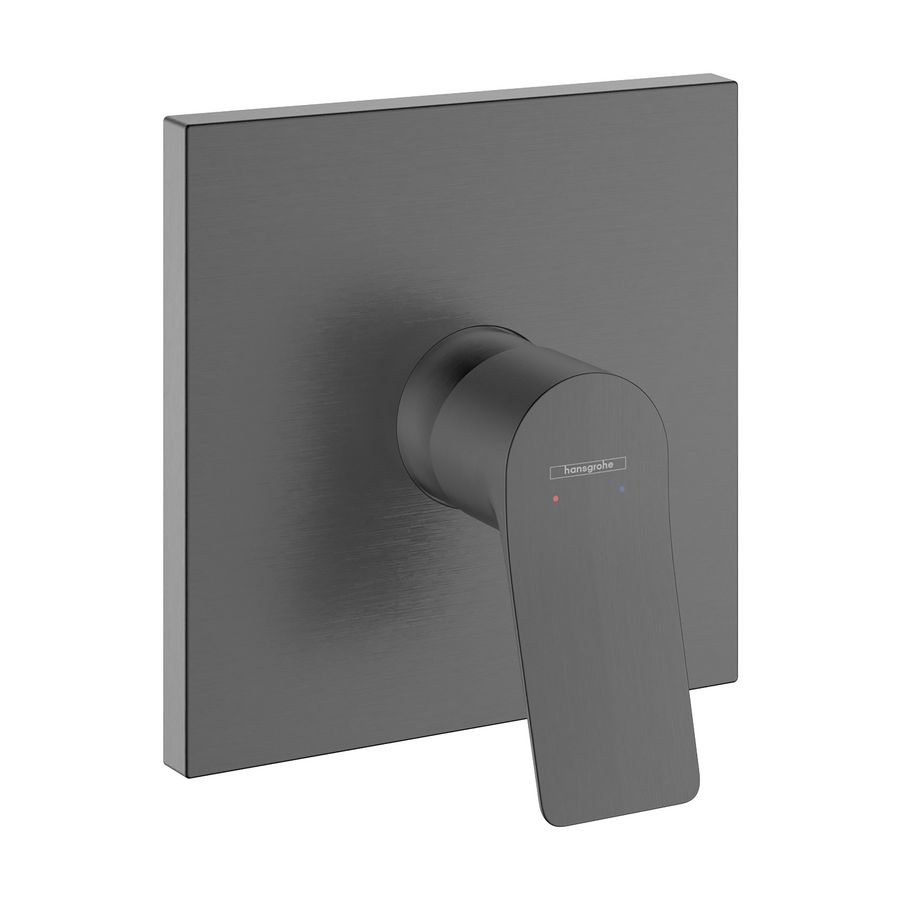 1-hendel douchekraan inbouw Vivenis Brushed Black Chrome