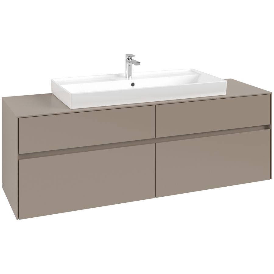 Wastafelonderkast Collaro 1600x548x500mm Taupe C031B0VM