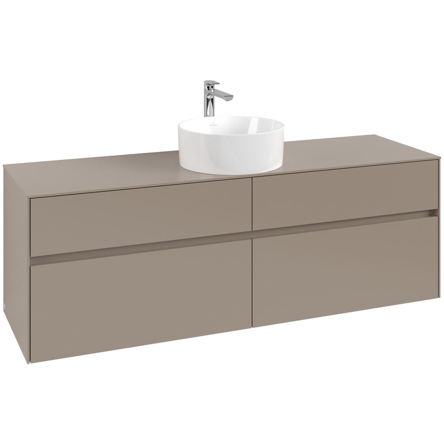 Wastafelonderkast Collaro 1600x548x500mm Taupe C04900VM