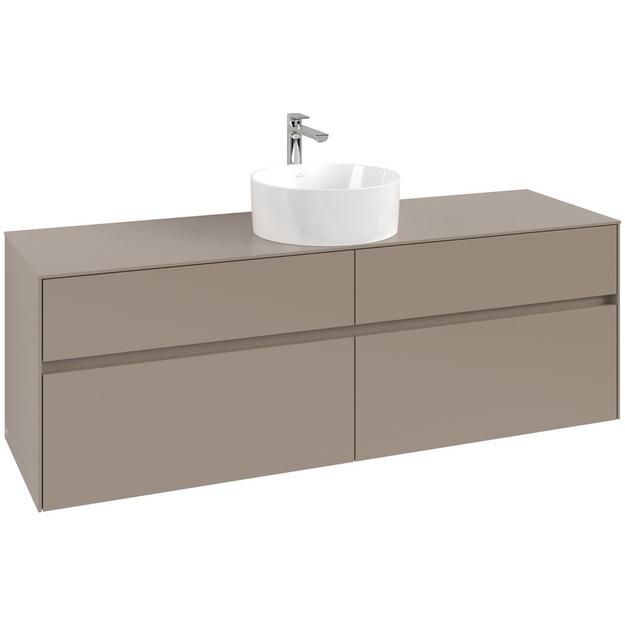 Wastafelonderkast Collaro 1600x548x500mm Taupe C049B0VM