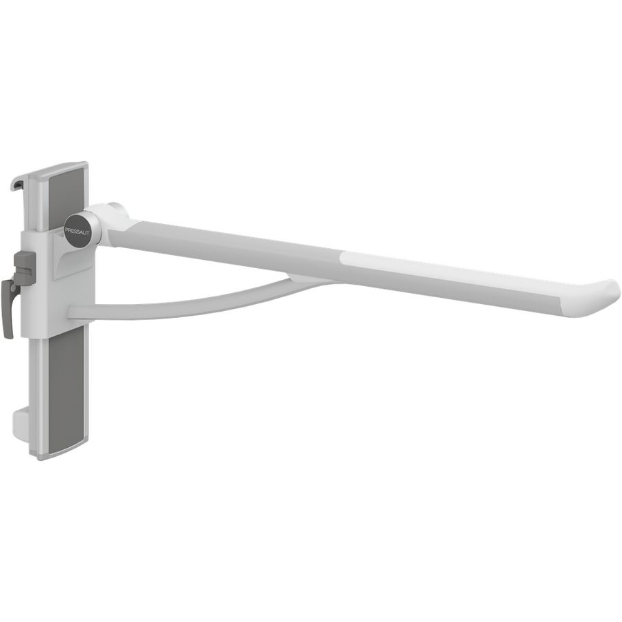 Toiletsteun 850mm zijw. links montage wandrail PLUS wit