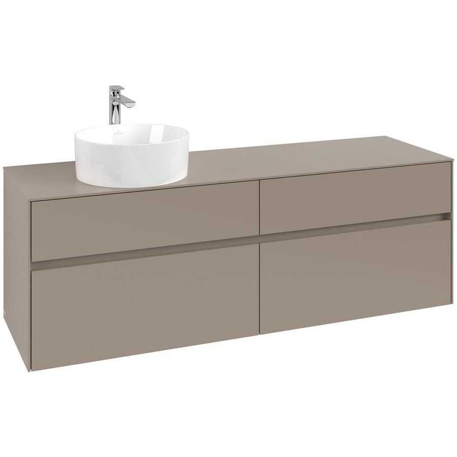 Wastafelonderkast Collaro 1600x548x500mm Taupe C050B0VM