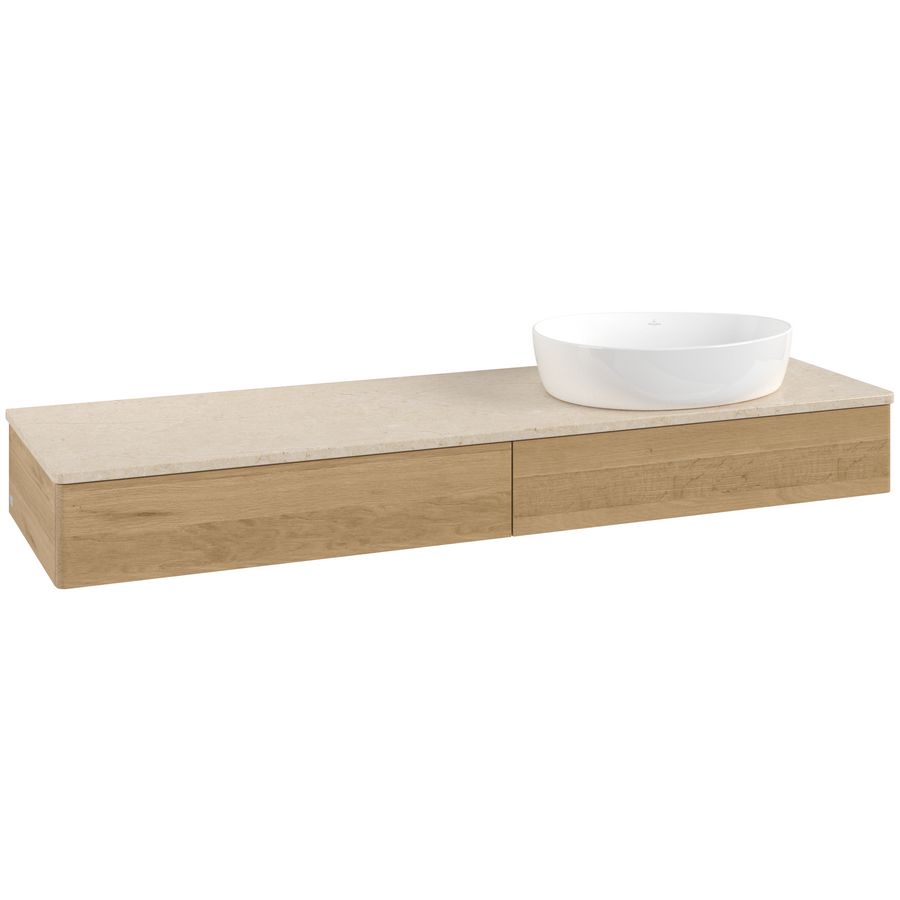 Wastafelonderkast Antao 1600x190x500mm Honey Oak L16013HN