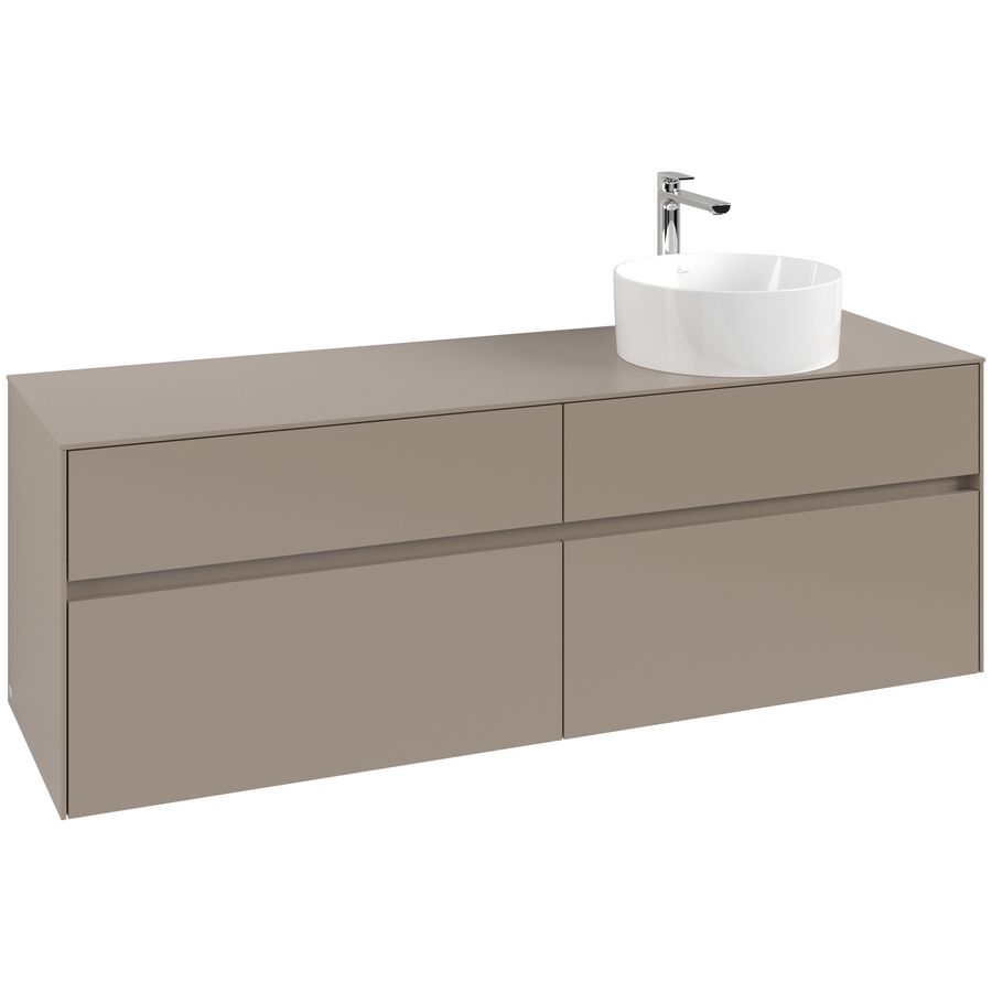 Wastafelonderkast Collaro 1600x548x500mm Taupe C05100VM