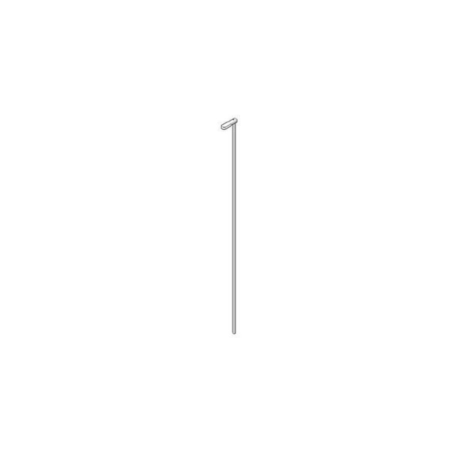 Trekstang voor afvoer. met knop 15x172,5mm chr