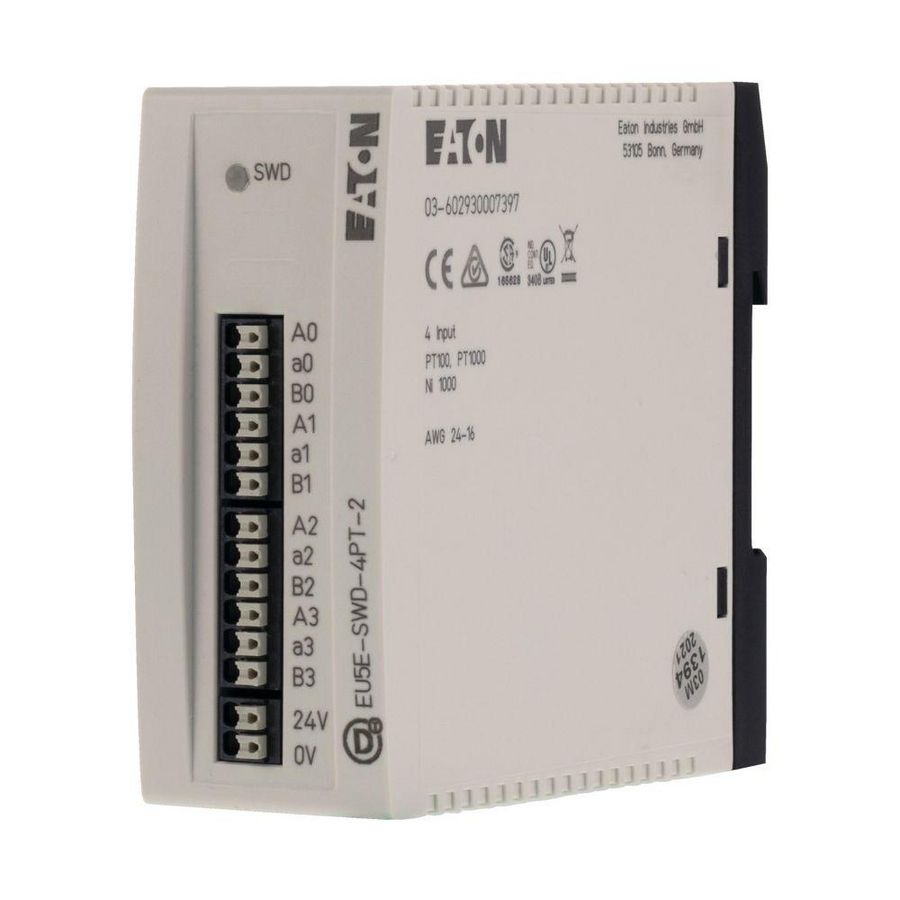 SmartWire temperatuurmodule 4 Temp. PT100/1000 50gr. 400gr.