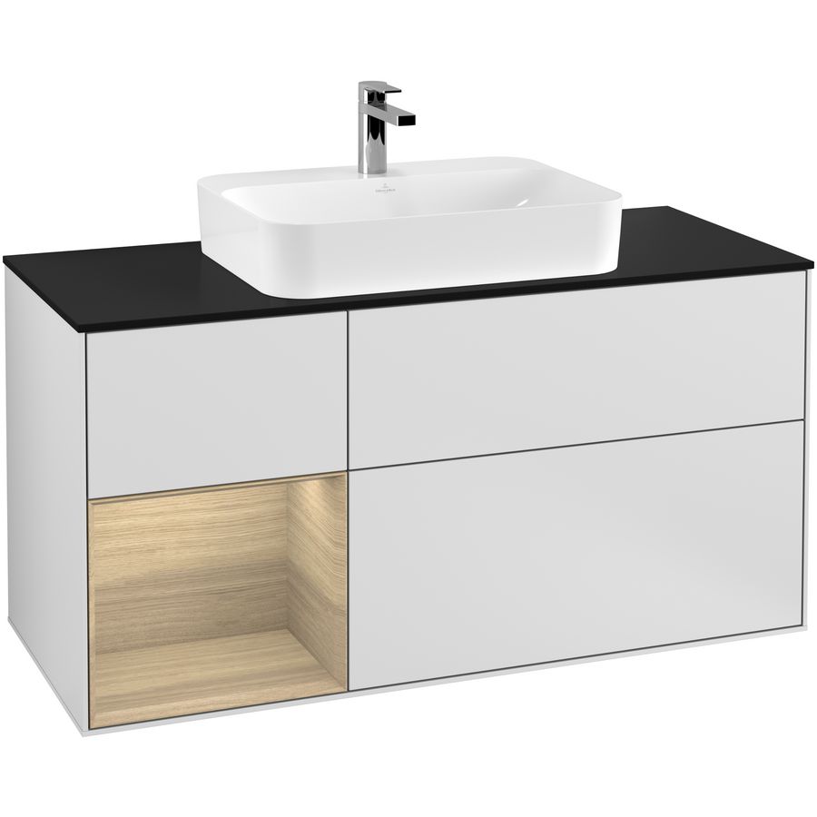 Wastafelonderkast Finion 1200x603x501mm White Matt Lacquer G412PCMT
