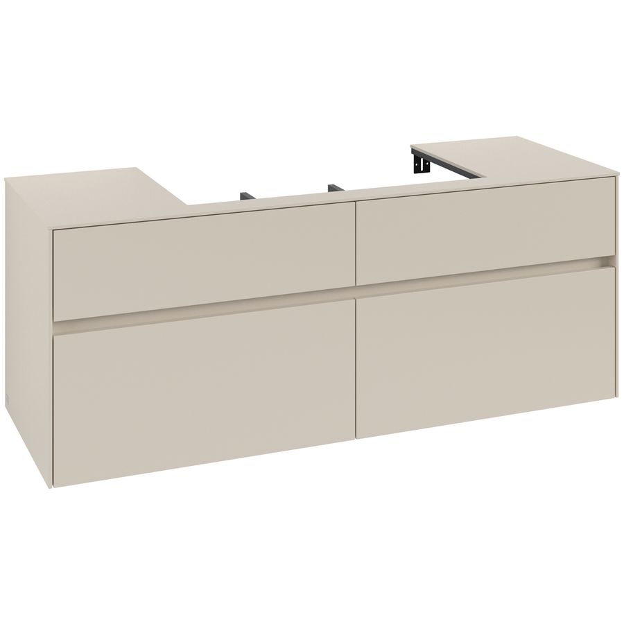 Wastafelonderkast Collaro 1400x548x500mm Cashmere Grey C08800VN