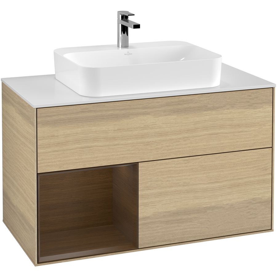 Wastafelonderkast Finion 1000x603x501mm Oak Veneer G361GNPC