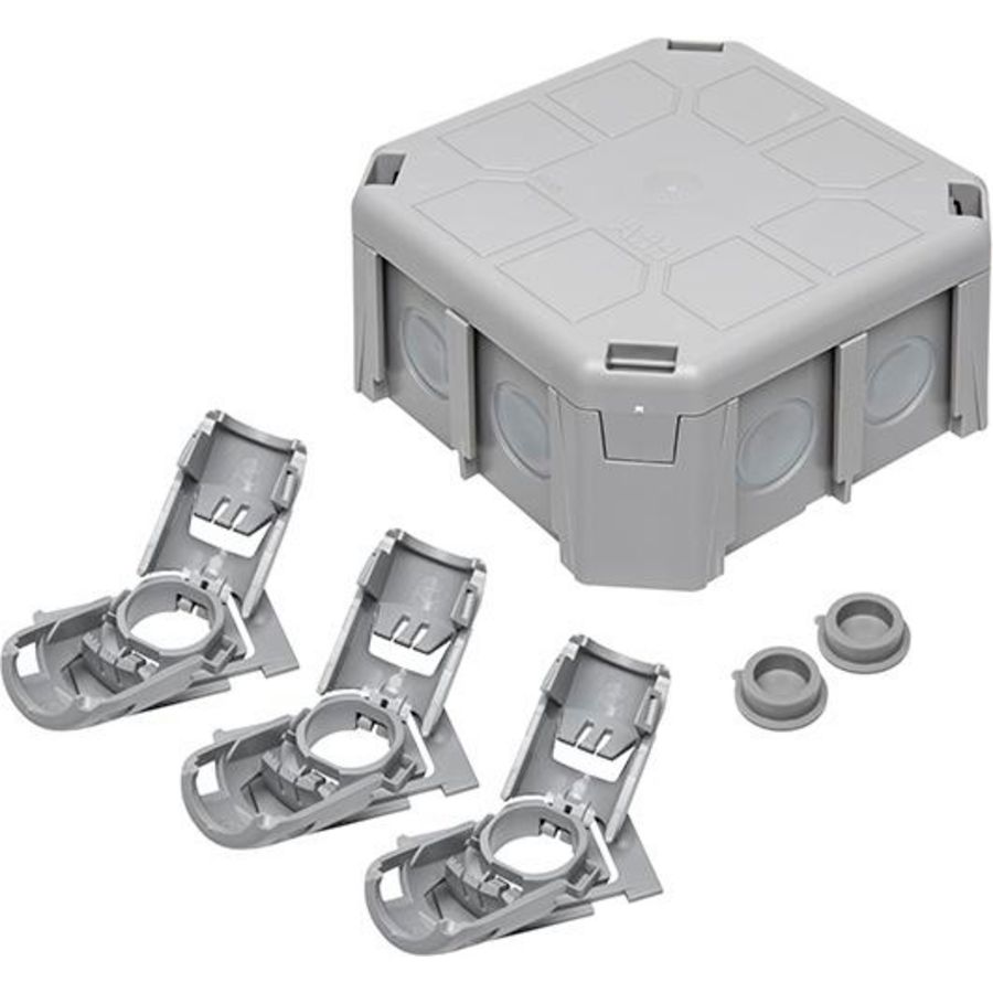 Universele kabeldoos IP65 8 zij-invoeren 2 achterinv.