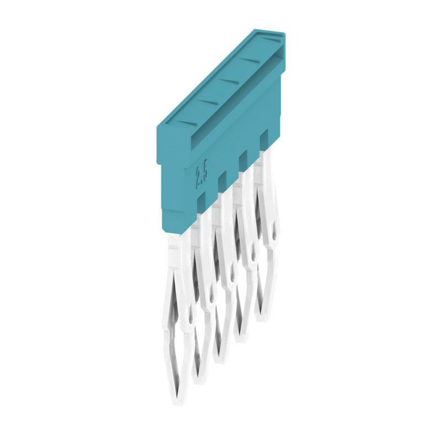 Dwarsverbinder (terminal) Plugged blauw 24 A p: 5 P VVE=20
