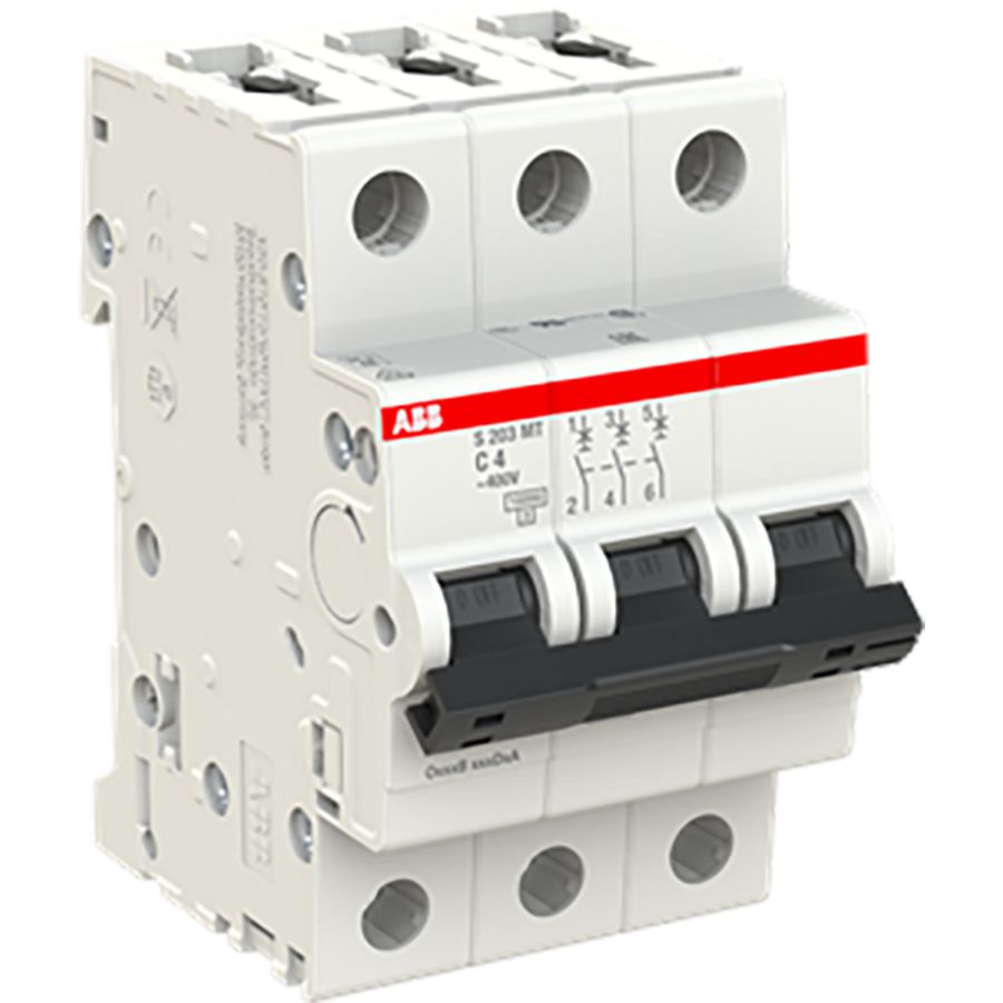 Installatieautomaat S200MT 3P C4 10kA Tractie