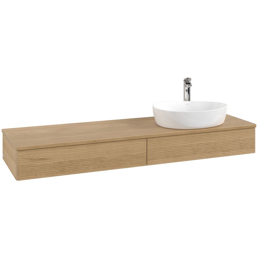 Wastafelonderkast Antao 1600x190x500mm Honey Oak L16151HN