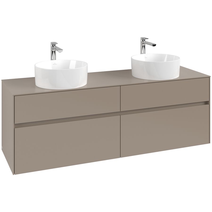Wastafelonderkast Collaro 1600x548x500mm Taupe C052B0VM