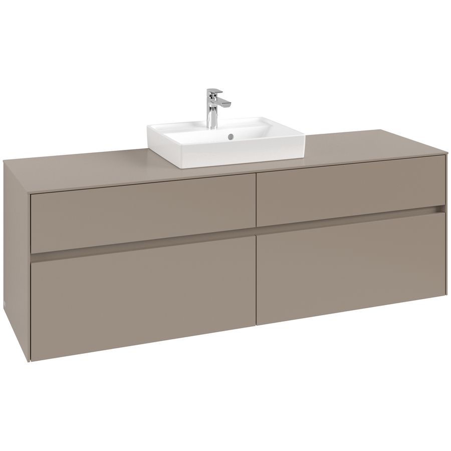 Wastafelonderkast Collaro 1600x548x500mm Taupe C07700VM