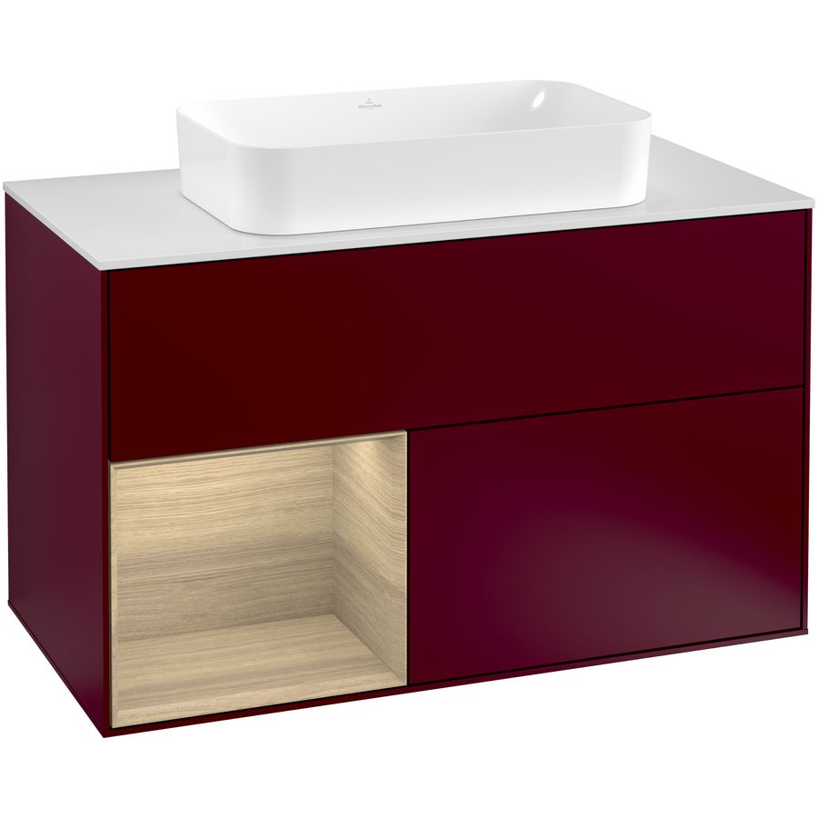 Wastafelonderkast Finion 1000x603x501mm Peony Matt Lacquer G241PCHB