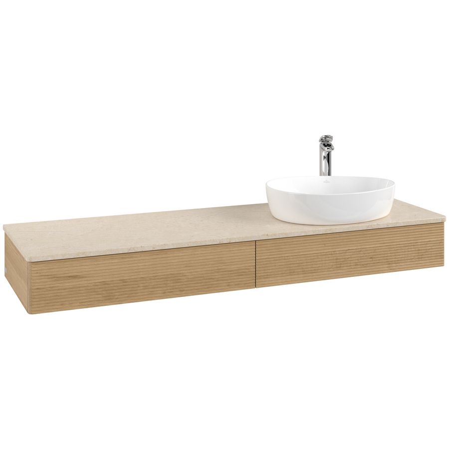Wastafelonderkast Antao 1600x190x500mm Honey Oak L16153HN