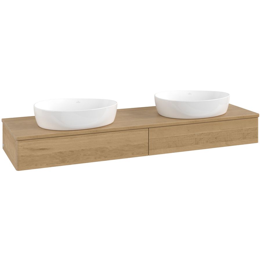 Wastafelonderkast Antao 1600x190x500mm Honey Oak L17011HN