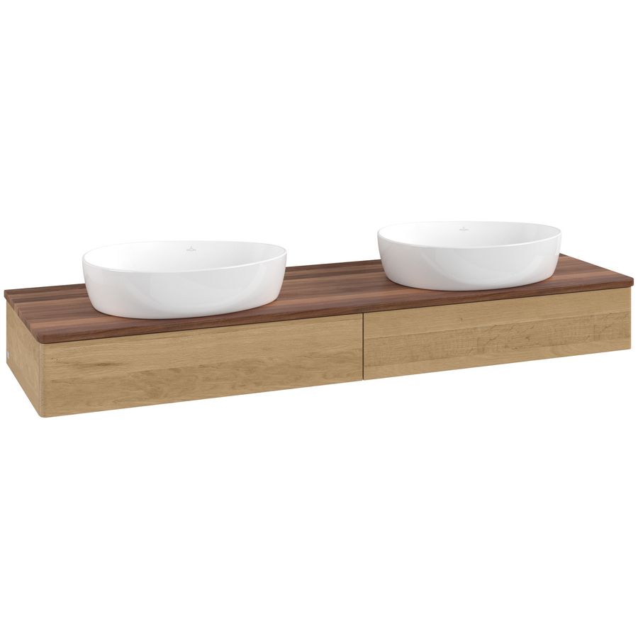 Wastafelonderkast Antao 1600x190x500mm Honey Oak L17012HN