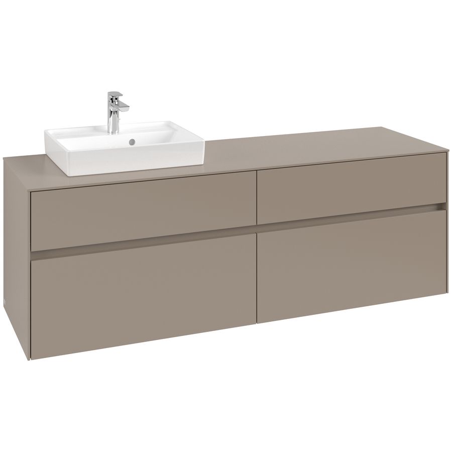 Wastafelonderkast Collaro 1600x548x500mm Taupe C078B0VM