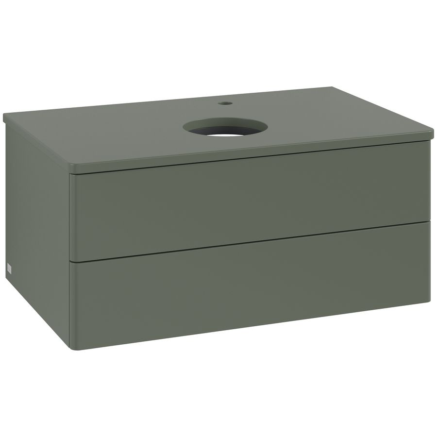 Wastafelonderkast Antao 800x360x500mm L.Green Matt Lacquer K19050HL