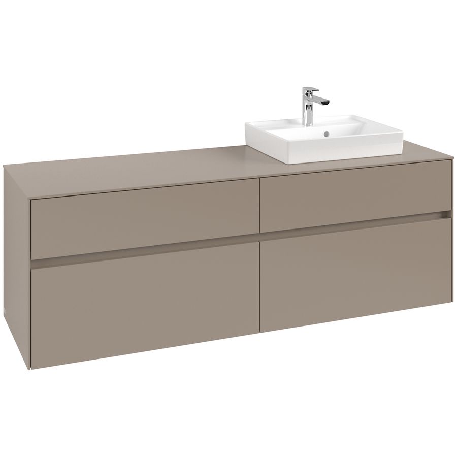 Wastafelonderkast Collaro 1600x548x500mm Taupe C07900VM