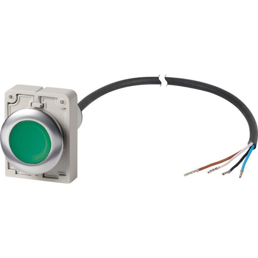 Signaaldrukknop M30C Compact groen vlak 1no/0nc open 186067