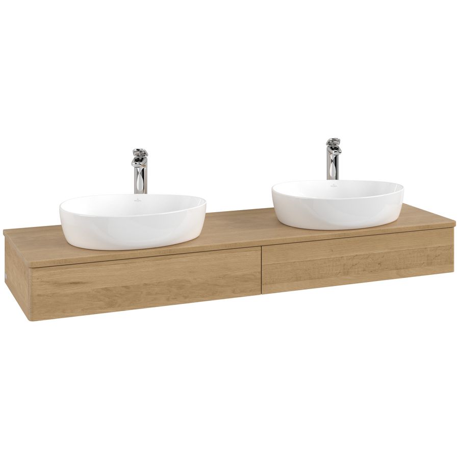 Wastafelonderkast Antao 1600x190x500mm Honey Oak L17051HN