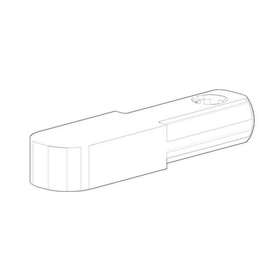 Trek aan de knop 8x5x30mm Mat Wit