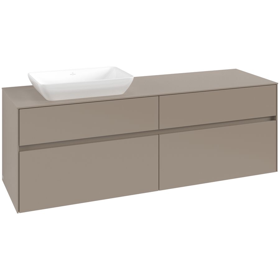Wastafelonderkast Collaro 1600x548x500mm Taupe C121B0VM