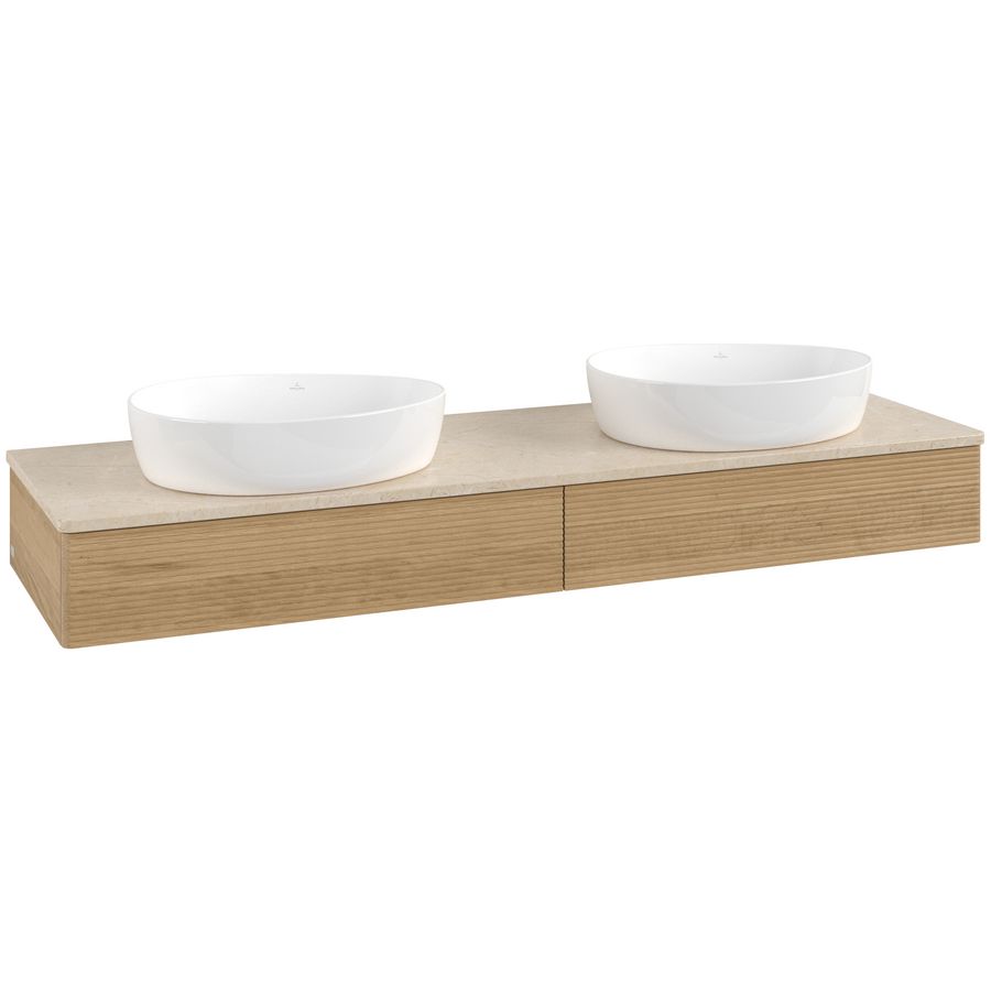 Wastafelonderkast Antao 1600x190x500mm Honey Oak L17113HN
