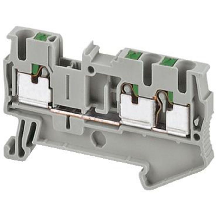 Doorvoer klemmenblok 2,5mm² 24A Enkel niveau Push-in VVE=50
