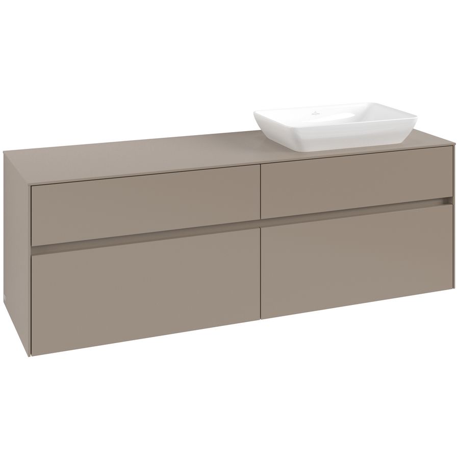 Wastafelonderkast Collaro 1600x548x500mm Taupe C122B0VM