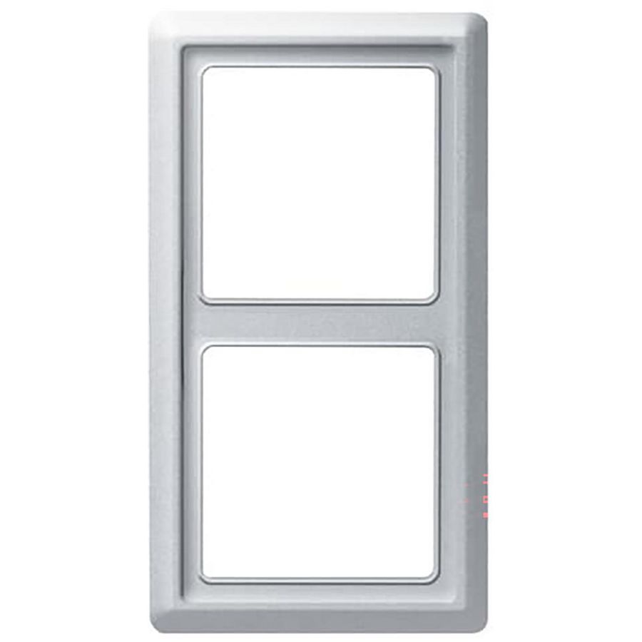 Afdekraam 2-voudig IP44 A-w aluzilver (2102-33)