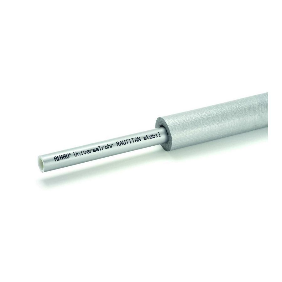 Rol a 25mtr. meerlagenbuis RAUTITAN Stabil 20x2,6mm + 26mm isolatie
