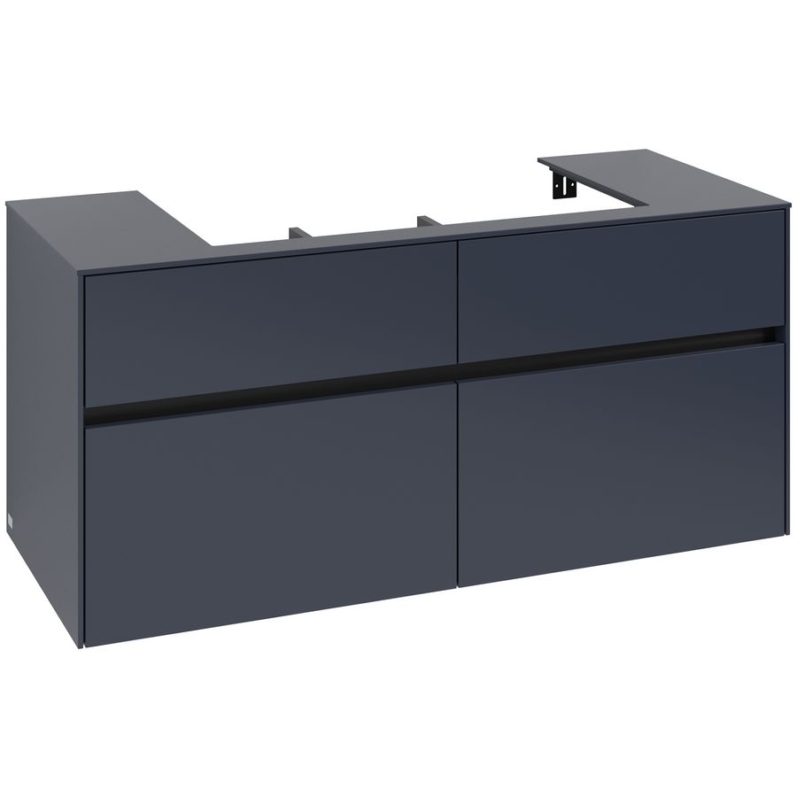 Wastafelonderkast Collaro 1200x548x500mm Marine Blue C087B0VQ