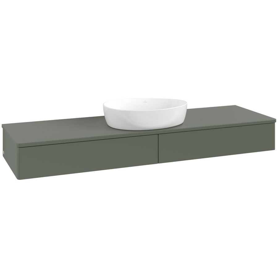 Wastafelonderkast Antao 1600x190x500mm L.Green Matt Lacquer K14010HL