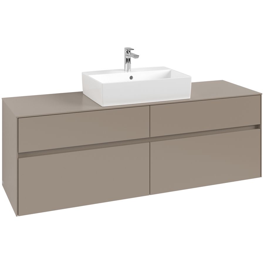 Wastafelonderkast Collaro 1600x548x500mm Taupe C134B0VM
