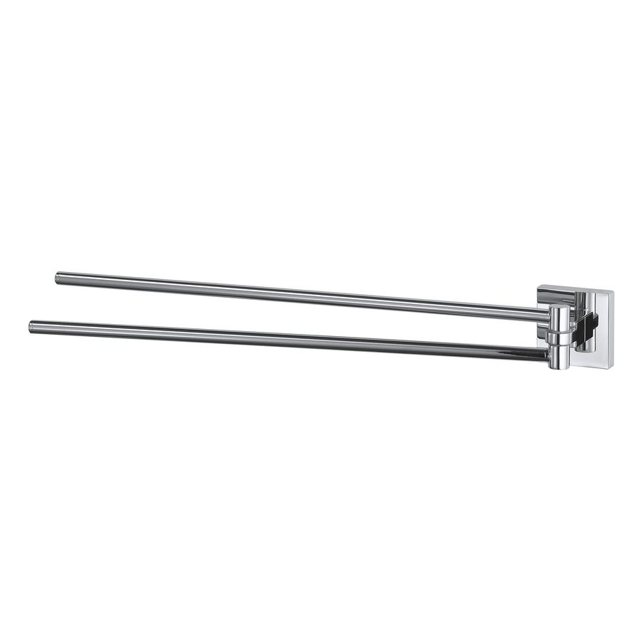 Dubbele handdoekhouder draaibaar chroom 42cm MEZZO