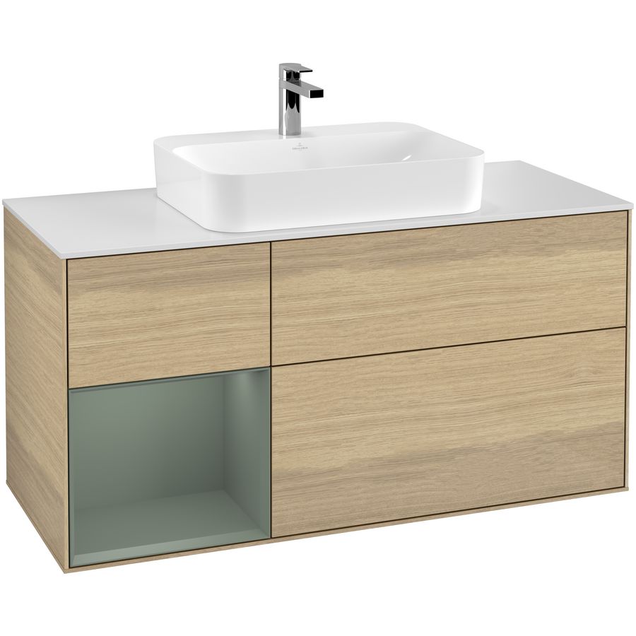 Wastafelonderkast Finion 1200x603x501mm Oak Veneer G411GMPC