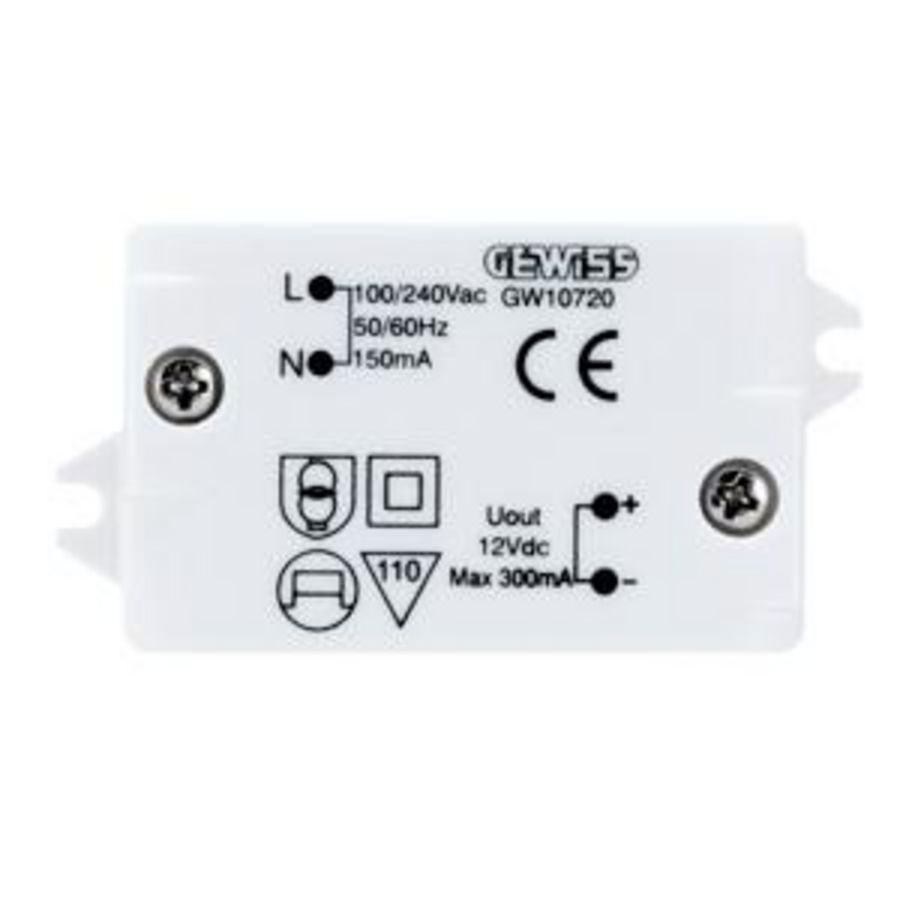 VOEDINGSEENHEID-100/240 Vac 50/60 Hz-12 Vdc