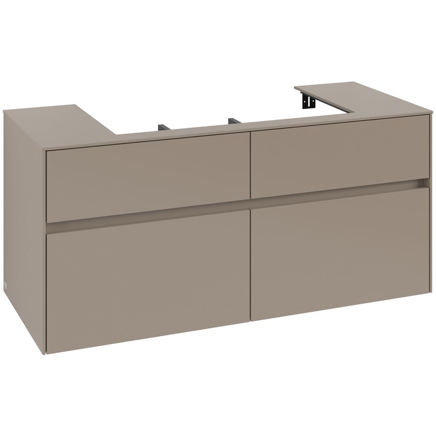 Wastafelonderkast Collaro 1200x548x500mm Taupe C087B0VM