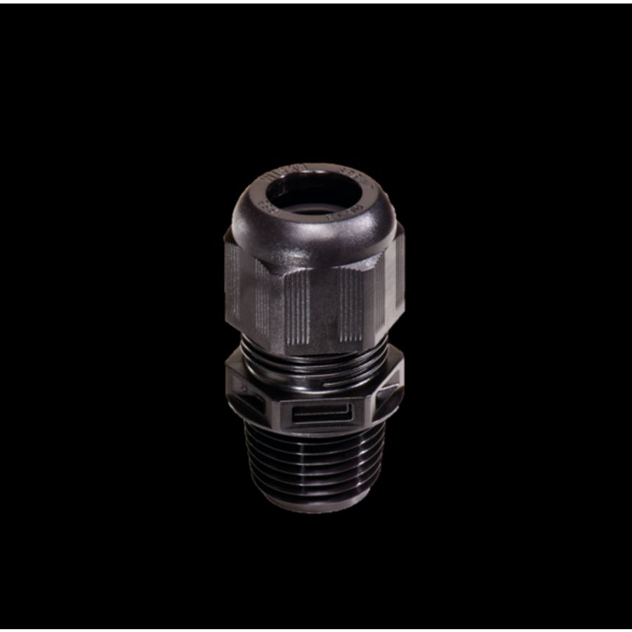 Kabelwartel kunststof IP68 3/8NPT zwart VVE=50