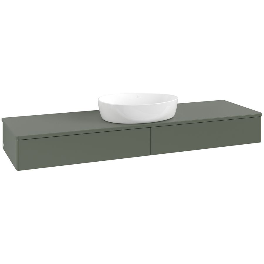 Wastafelonderkast Antao 1600x190x500mm L.Green Matt Lacquer K14050HL