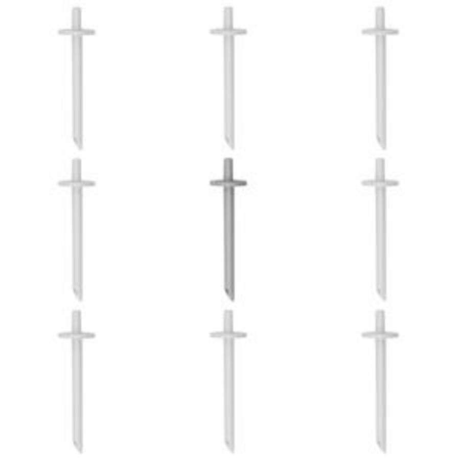 Kanaal aansluitbuisjes kunststof incl. pvc-slang d=5mm set2x