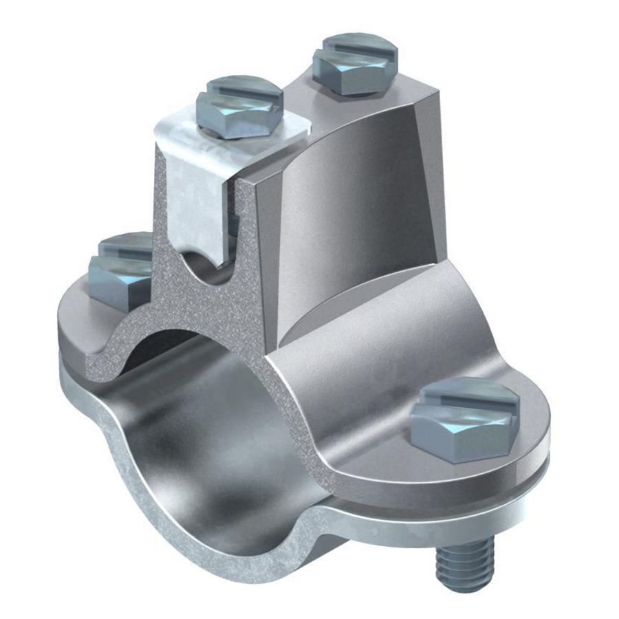 Aardingsklem voor staalband 1 1/2" staal zinkt VVE=5